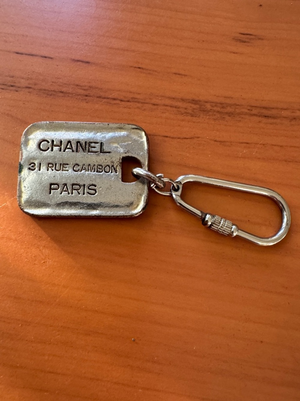 Vintage 1990s CHANEL  31 Rue Cambon Paris Key Tag